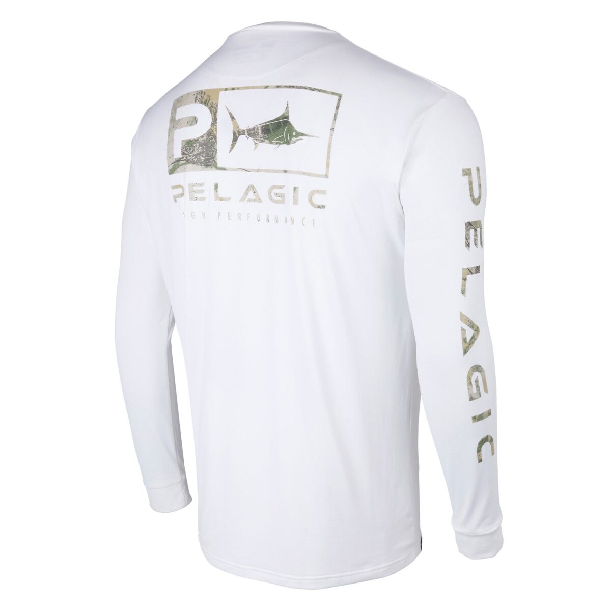 Pelagic Men’s Aquatek Icon Upf 50+ Fishing Shirt - White - Image 2