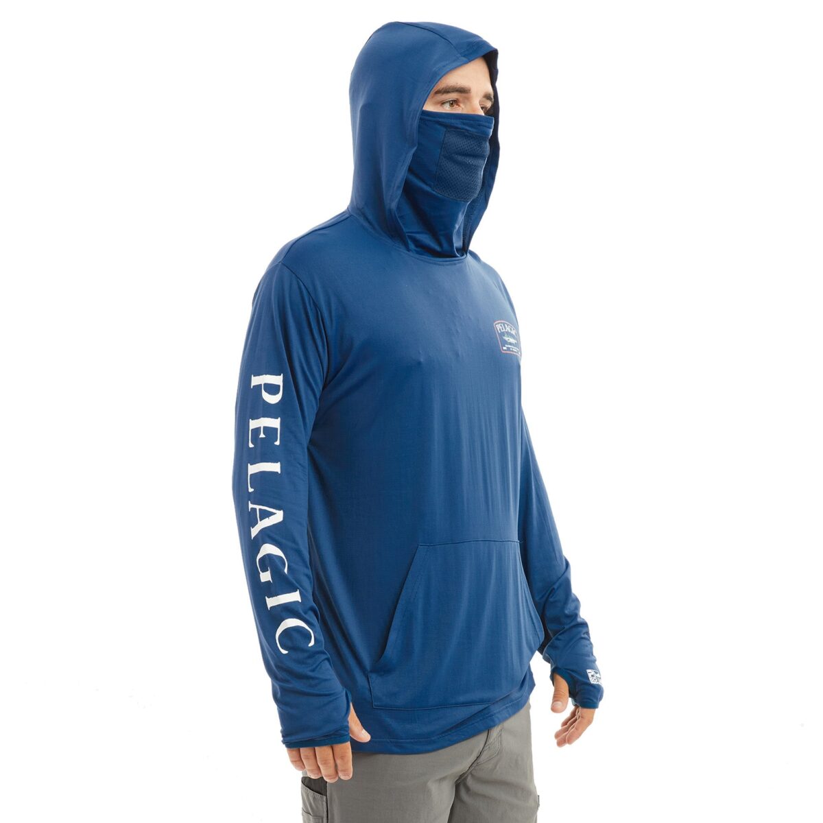 Pelagic Men’s Defcon Upf 50+ Hooded Fishing Shirt - Smokey Blue &Ndash; 1 &Ndash; Compraya 507 Pelagic Men’s Defcon Upf 50+ Hooded Fishing Shirt - Smokey Blue