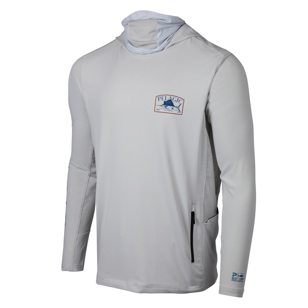 Pelagic Men’s Exo-Tech Game Fish Upf 50+ Hooded Fishing Shirt - Grey &Ndash; 3 &Ndash; Compraya 507 Pelagic Men’s Exo-Tech Game Fish Upf 50+ Hooded Fishing Shirt - Grey - Image 3