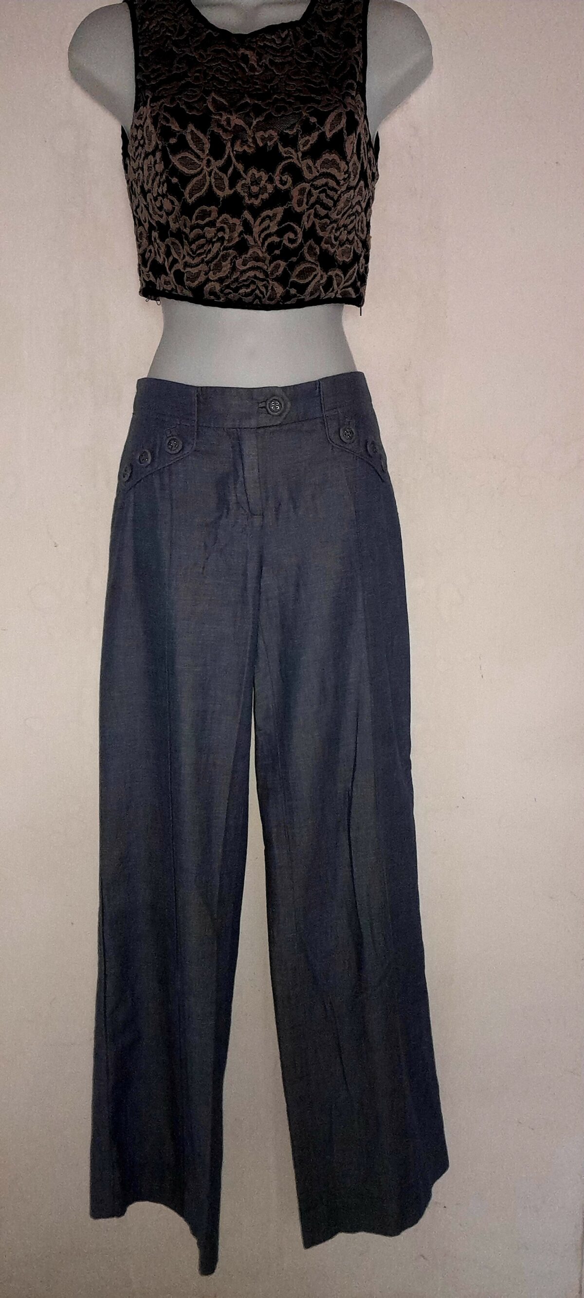 Pantalón Palazzo Azul Claro &Ndash; 5 &Ndash; Compraya 507 Pantalón Palazzo Azul Claro - Image 5