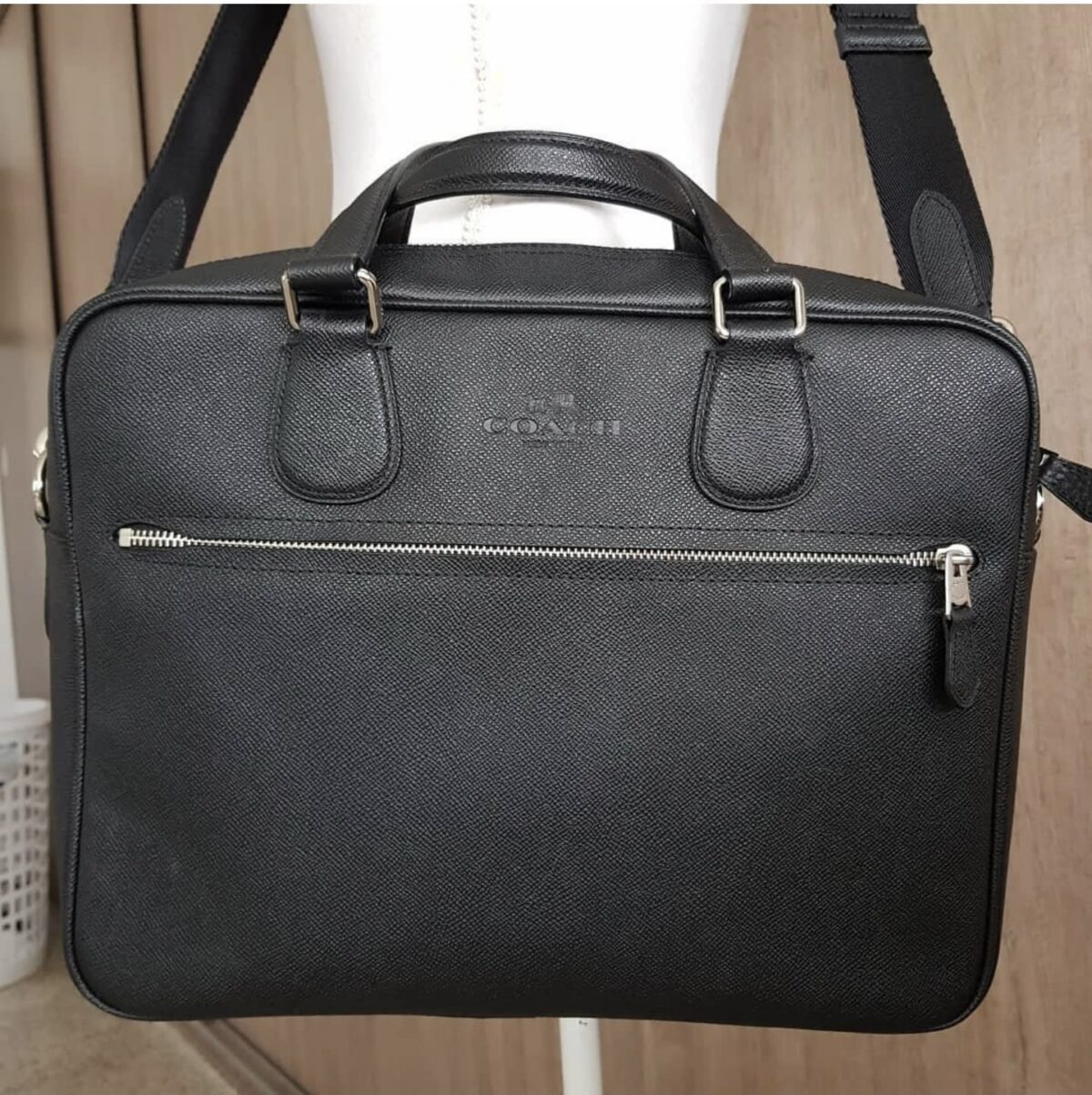 Bolso Coach Hudson 5 De Cuero Negro - Imagen 2