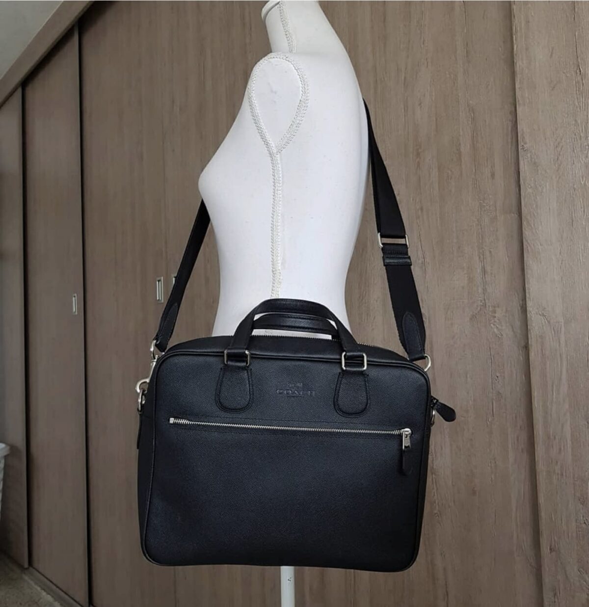 Bolso Coach Hudson 5 De Cuero Negro