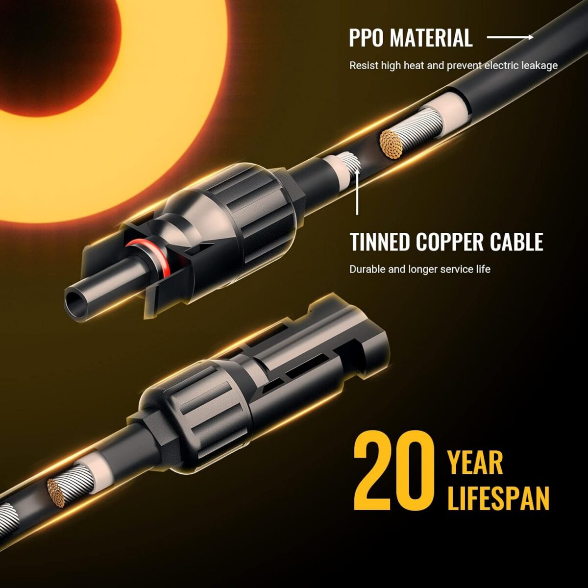 Cable Adaptador Paralelo En Y De Solar Connectors Para Paneles Solares &Ndash; 2 &Ndash; Compraya 507 Cable Adaptador Paralelo En Y De Solar Connectors Para Paneles Solares - Imagen 2